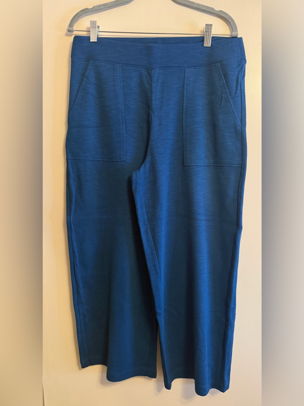 Chico's Teal/Blue Wide-Leg Pull-On Pants